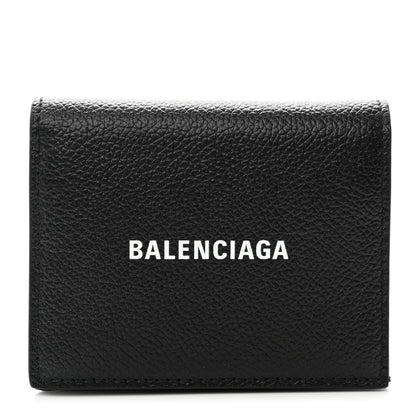 Balenciaga Calfskin Logo Wallet Black 1 of 8