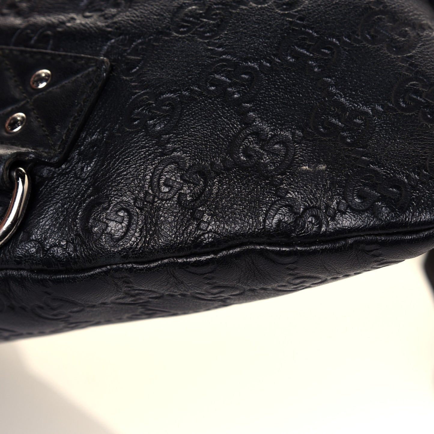Guccissima Web Belt Bag Black
