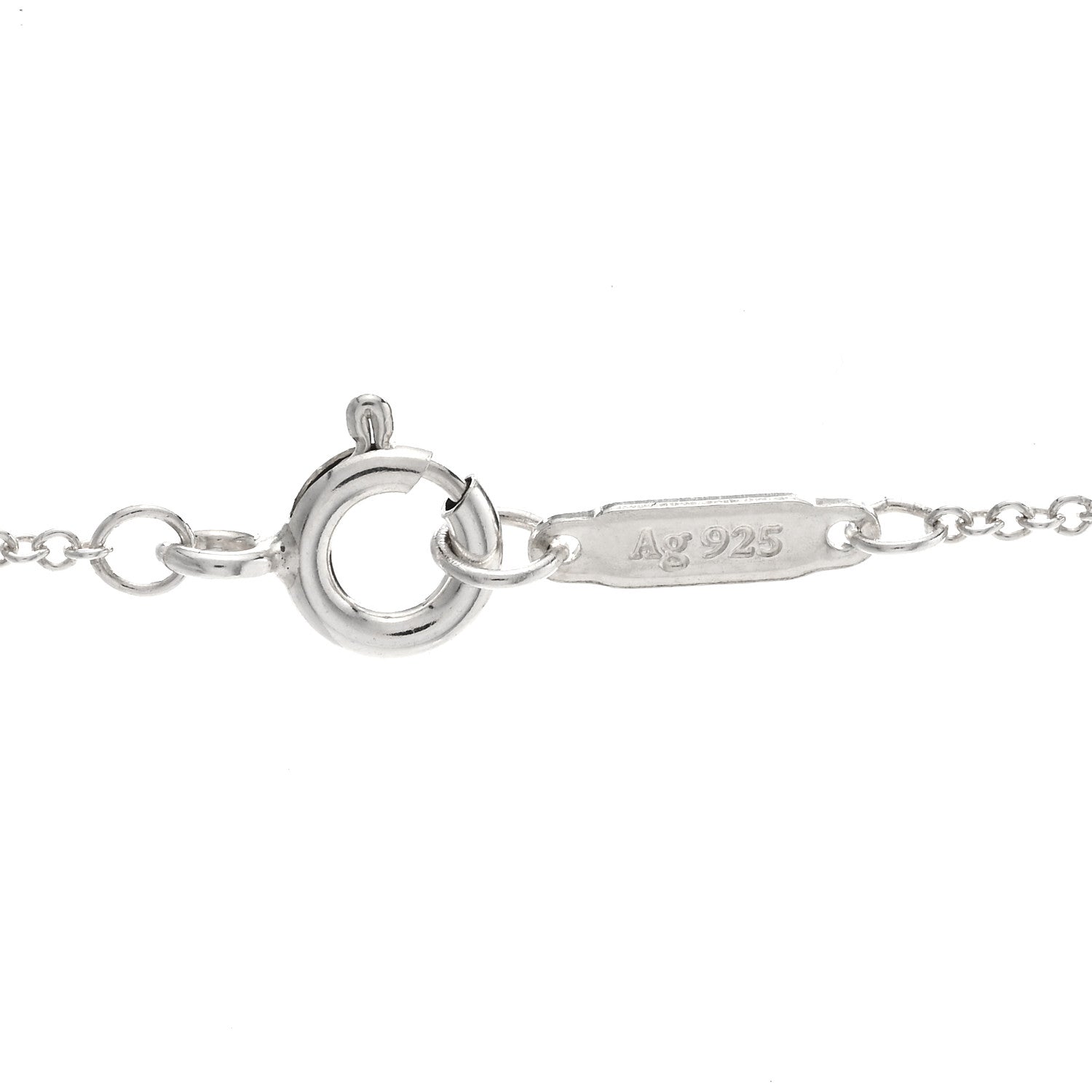 Tiffany Sterling Silver 1837 Circle Pendant Necklace 5 of 5
