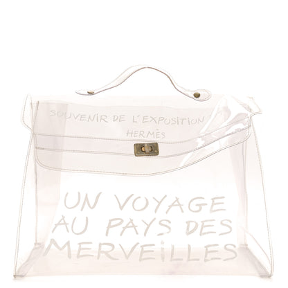 Hermes Vinyl Souvenir De L'Exposition Kelly Transparent 1 of 15