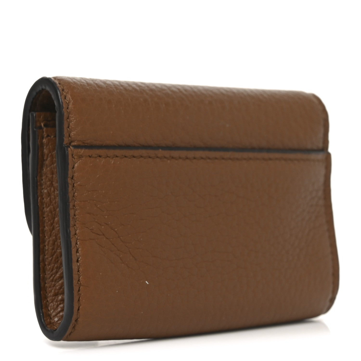 Gucci Grainy Calfskin Softbit Card Case Wallet Brown 3 of 7