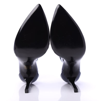 Gucci Vernice Crystal Ursula Ankle Wrap Pumps 38.5 Classic Marine 5 of 7