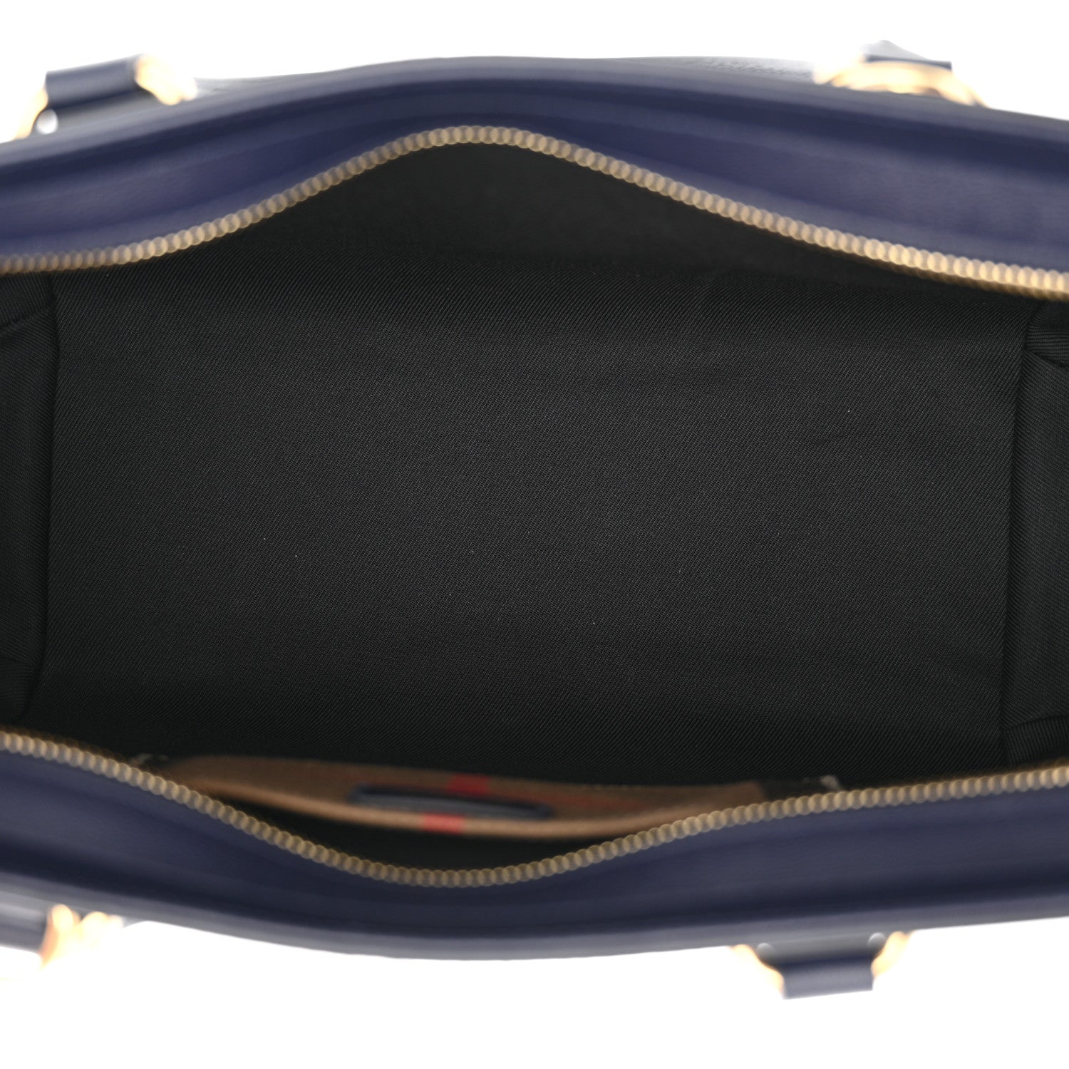 Burberry Calfskin Mega Check Small Banwell Tote Dark Canvas Blue 5 of 9
