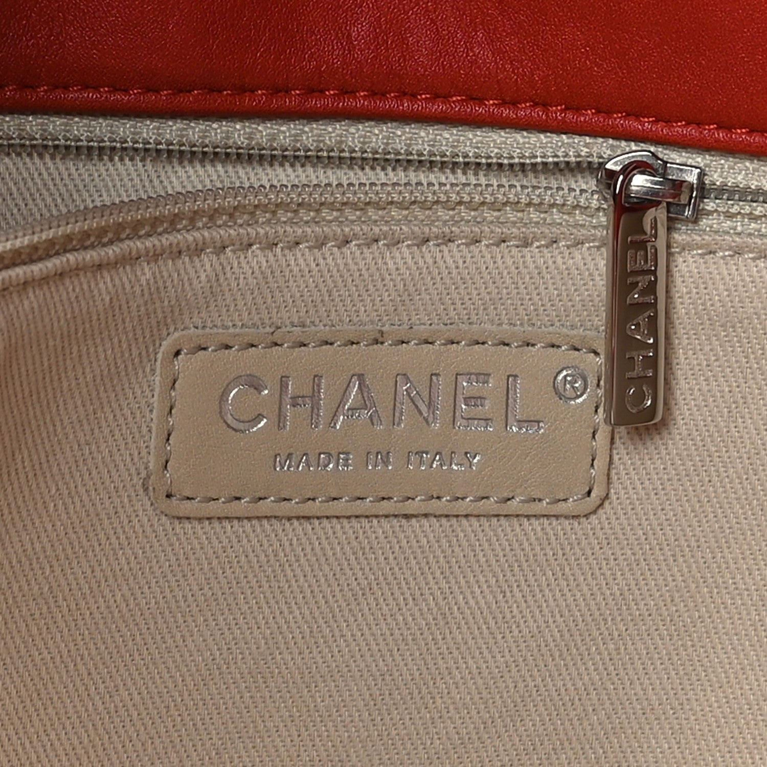 Chanel Calfskin Quilted Large In the Business Tote Red 6 of 9