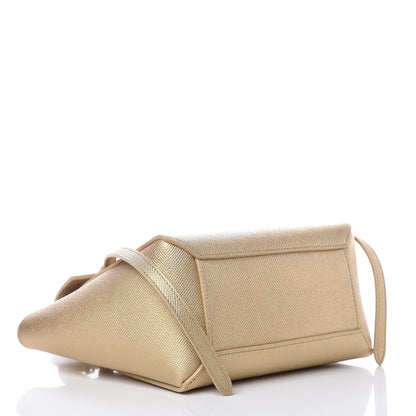 Celine Laminated Calfskin Nano Belt Bag Gold 4 of 8