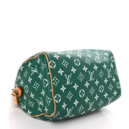 Louis Vuitton Calfskin Monogram Speedy P9 Bandouliere 25 Green 4 of 11