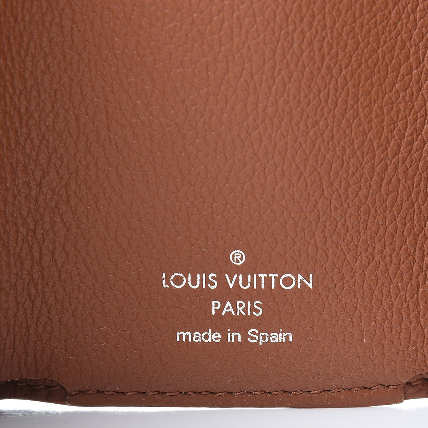 Calfskin Lockmini Wallet Caramel