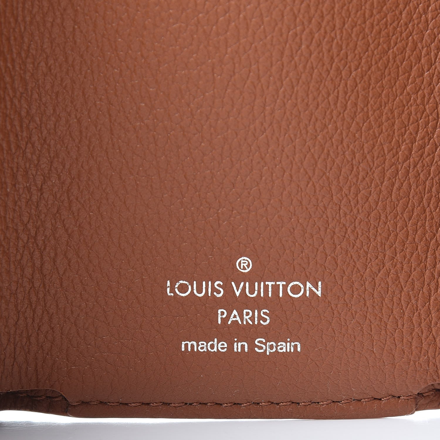 Louis Vuitton Calfskin Lockmini Wallet Caramel 7 of 8