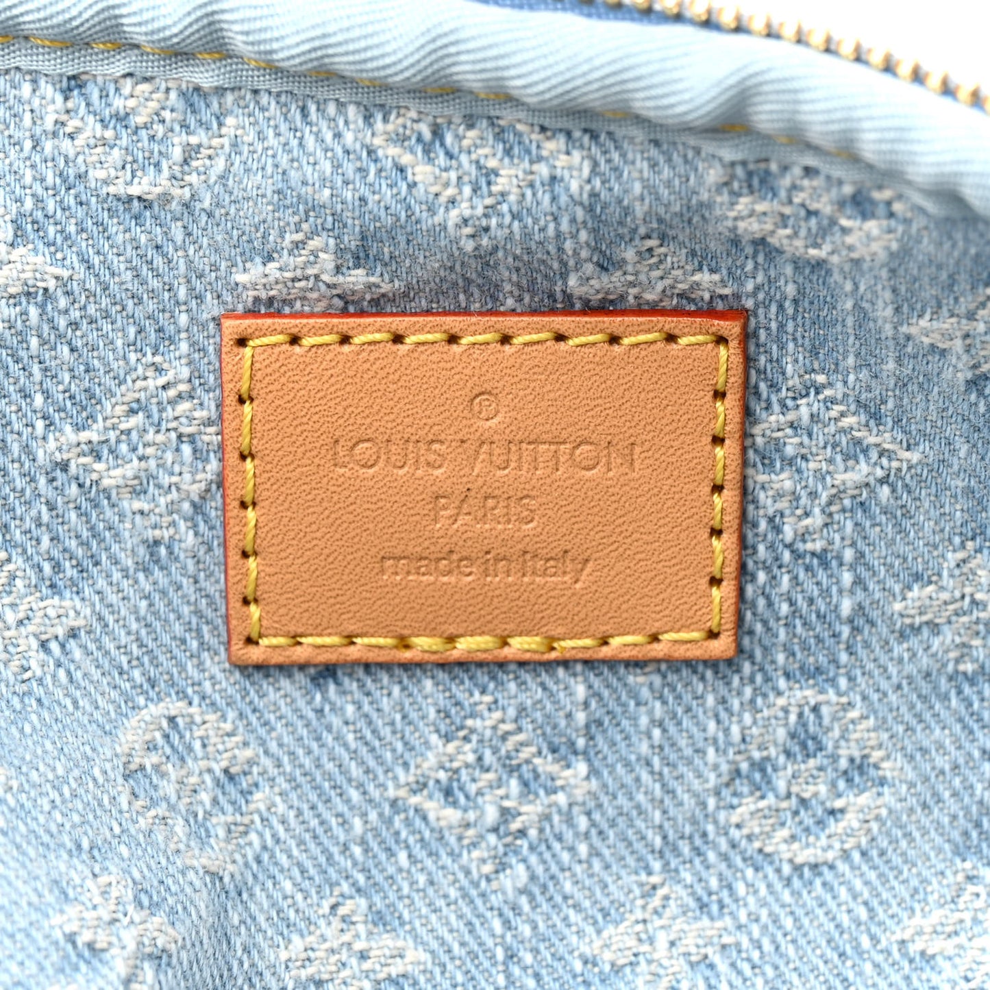 Monogram Denim Mini Bumbag Sky Blue