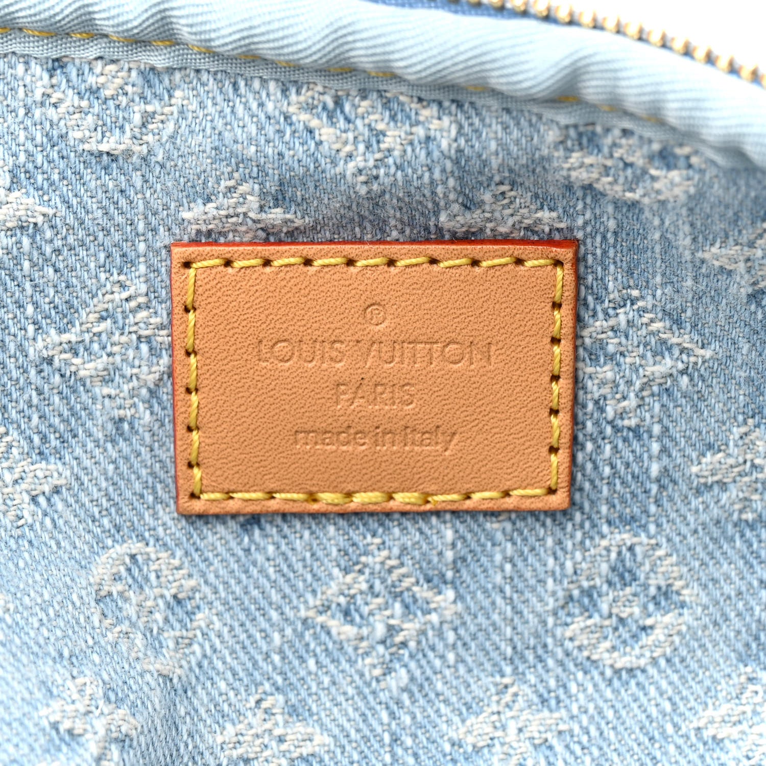 Louis Vuitton Monogram Denim Mini Bumbag Sky Blue 6 of 9