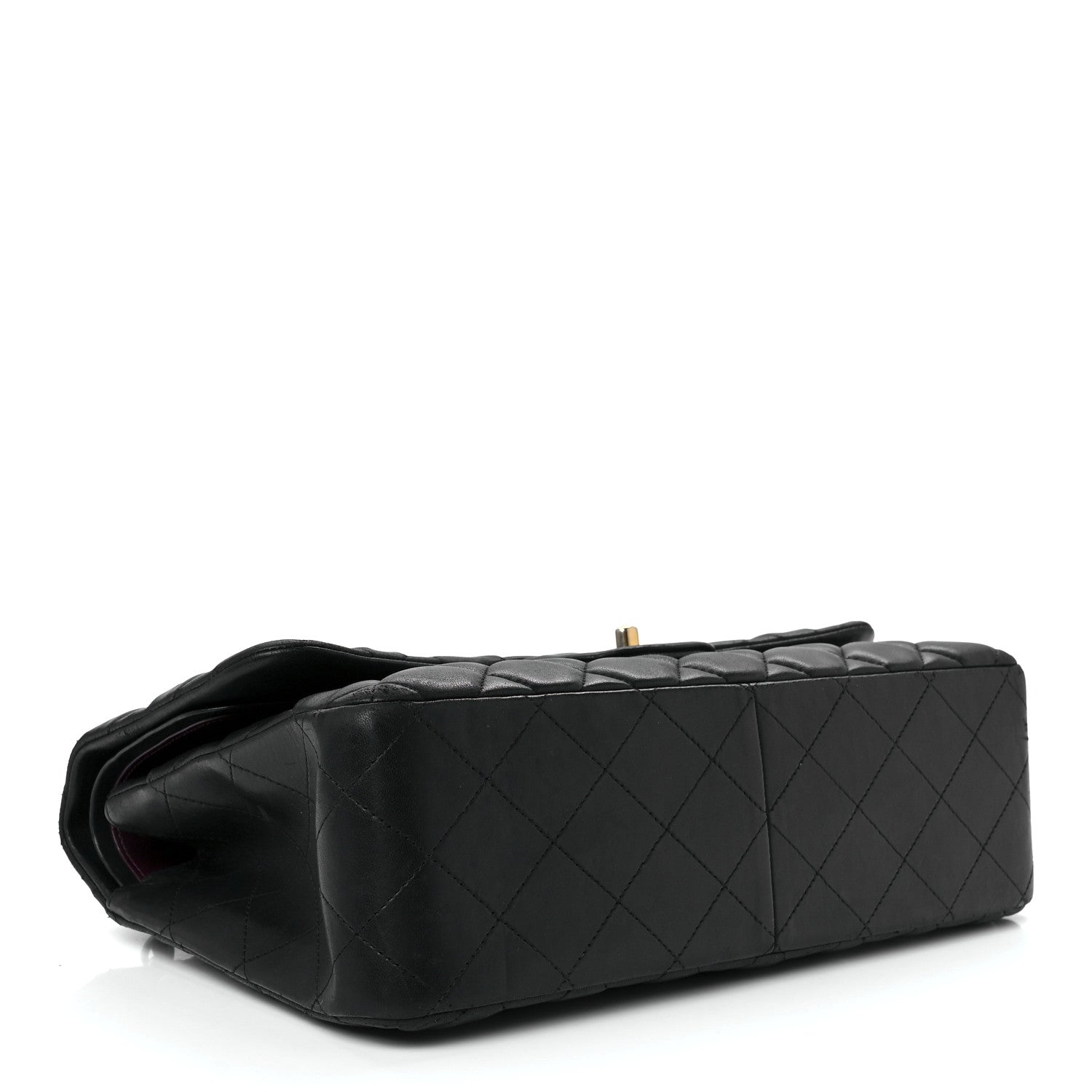 Chanel Lambskin Quilted Jumbo Double Flap Black 4 of 12