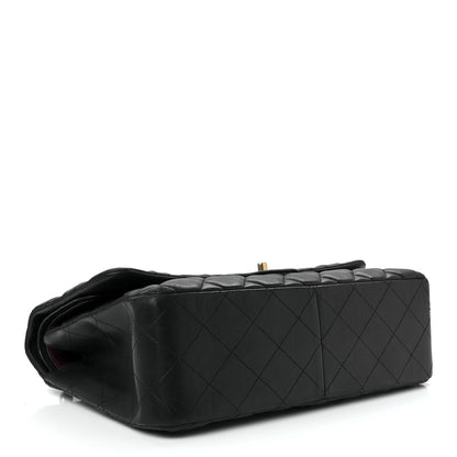 Chanel Lambskin Quilted Jumbo Double Flap Black 4 of 12