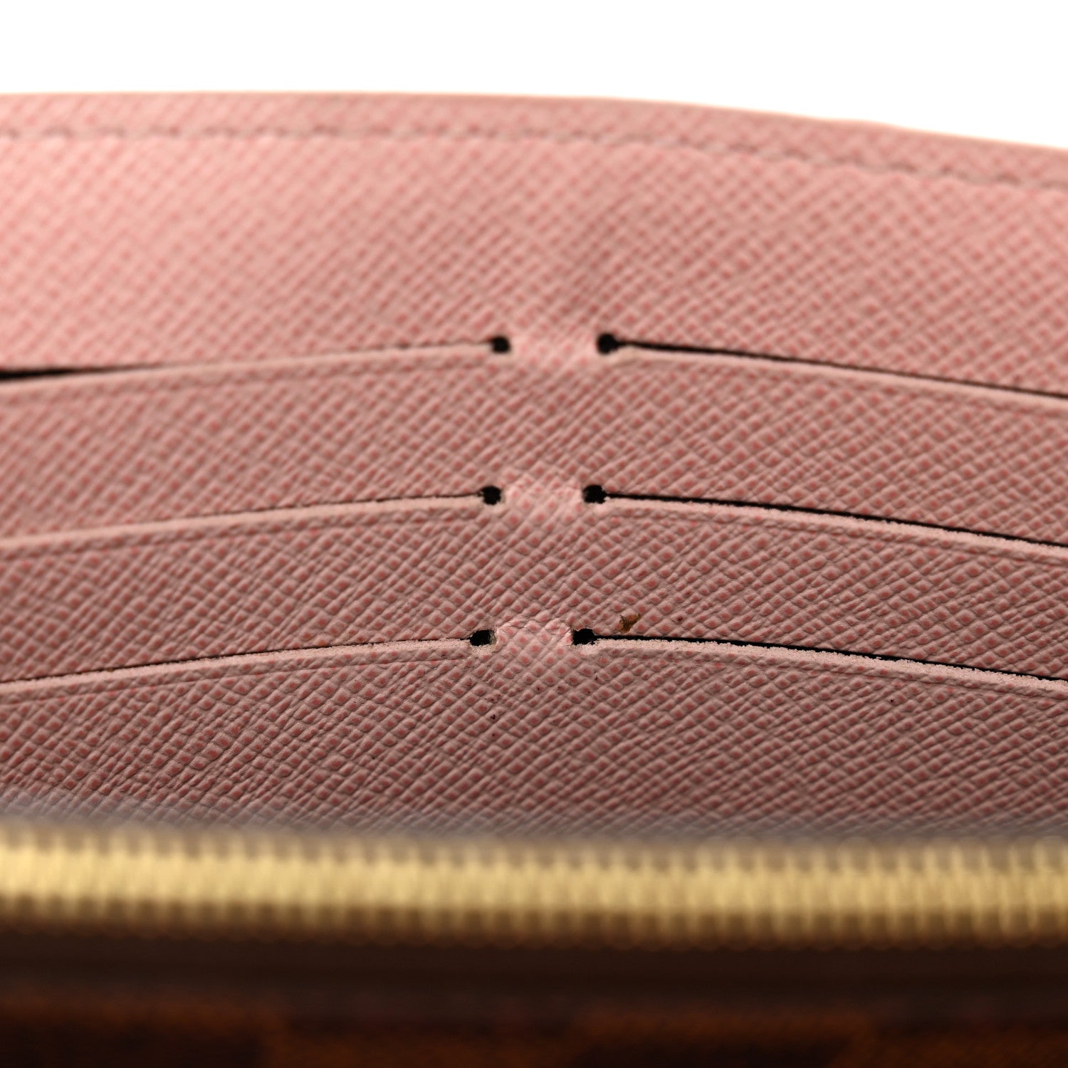 Louis Vuitton Damier Ebene Studded Sarah Wallet NM Rose Ballerine 18 of 24