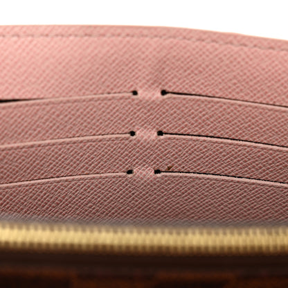 Louis Vuitton Damier Ebene Studded Sarah Wallet NM Rose Ballerine 18 of 24