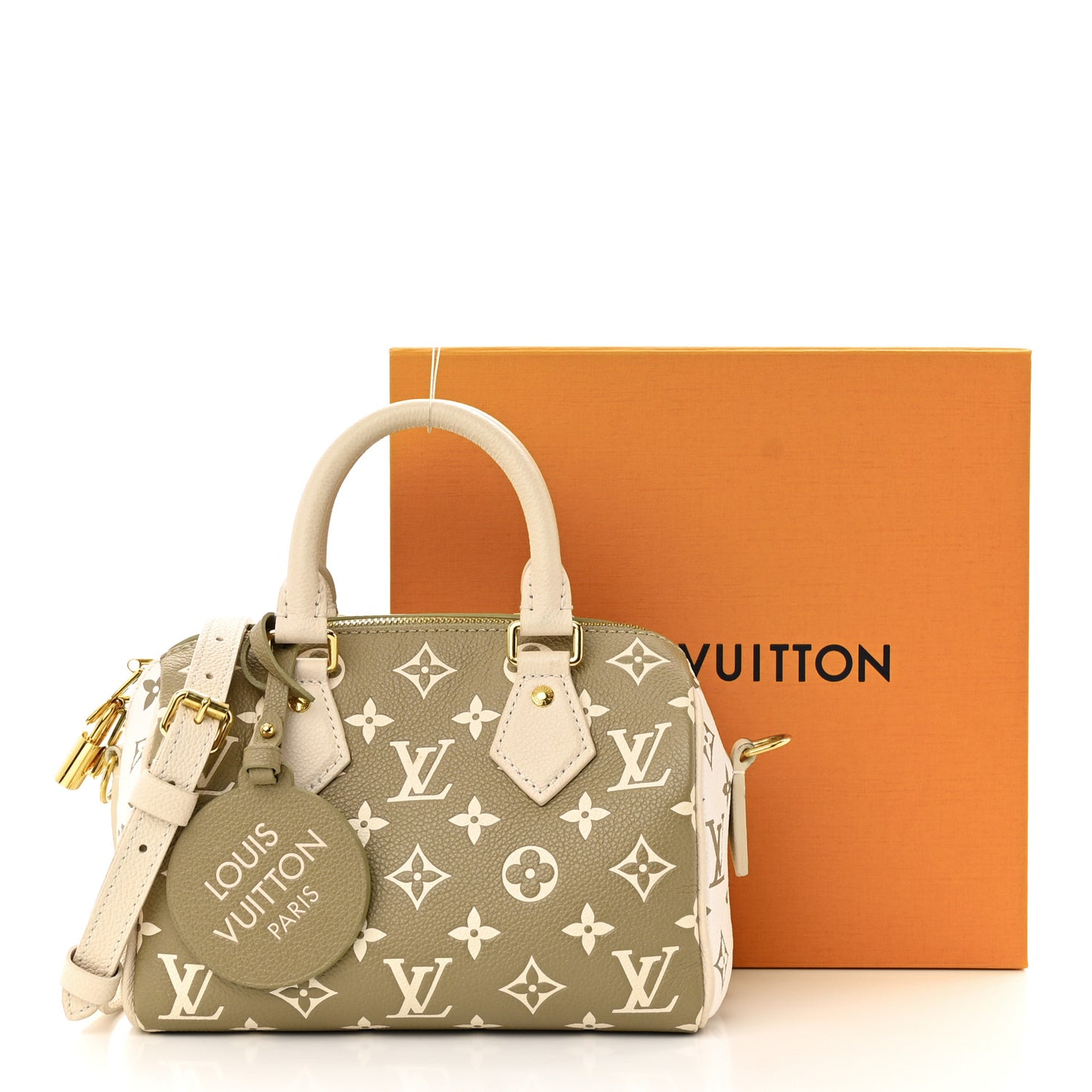 Empreinte Monogram Spring in the City Speedy Bandouliere 20 Kaki Beige Cream