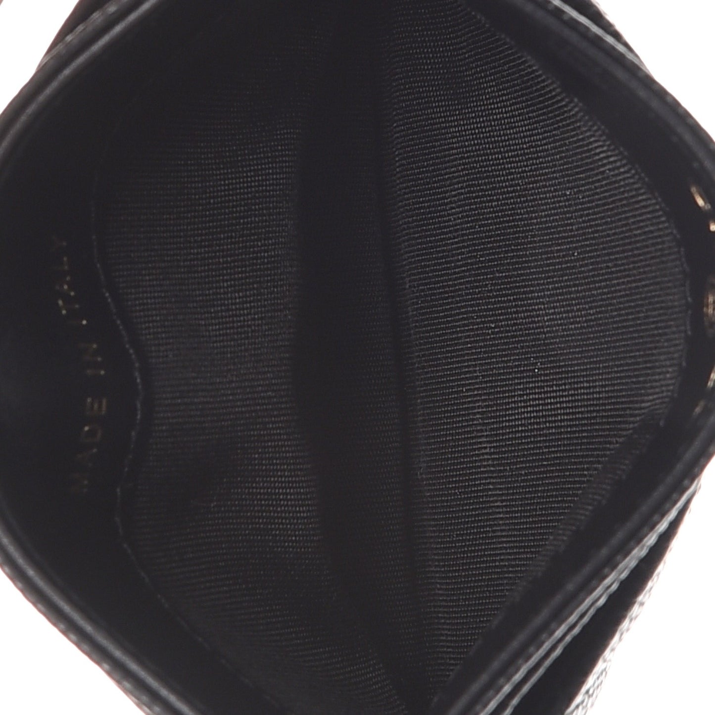 Caviar Quilted Boy Card Holder Black