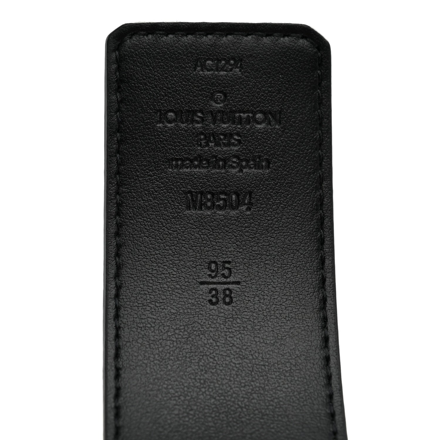 Louis Vuitton Monogram Eclipse 40mm LV Line Initiales Reversible 95 38 Belt Black 5 of 8