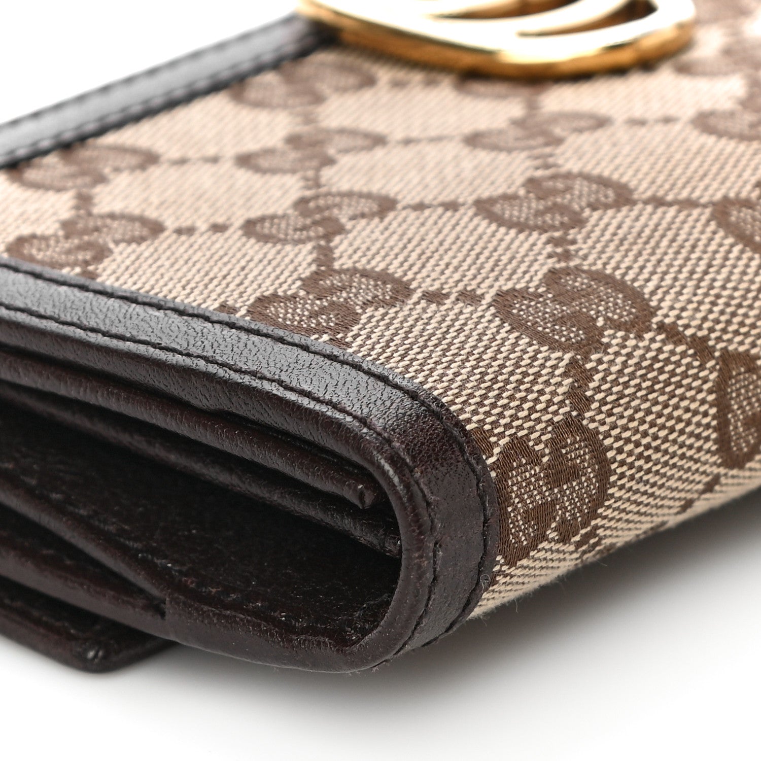 Gucci Monogram Interlocking GG Continental Wallet Dark Brown 8 of 14
