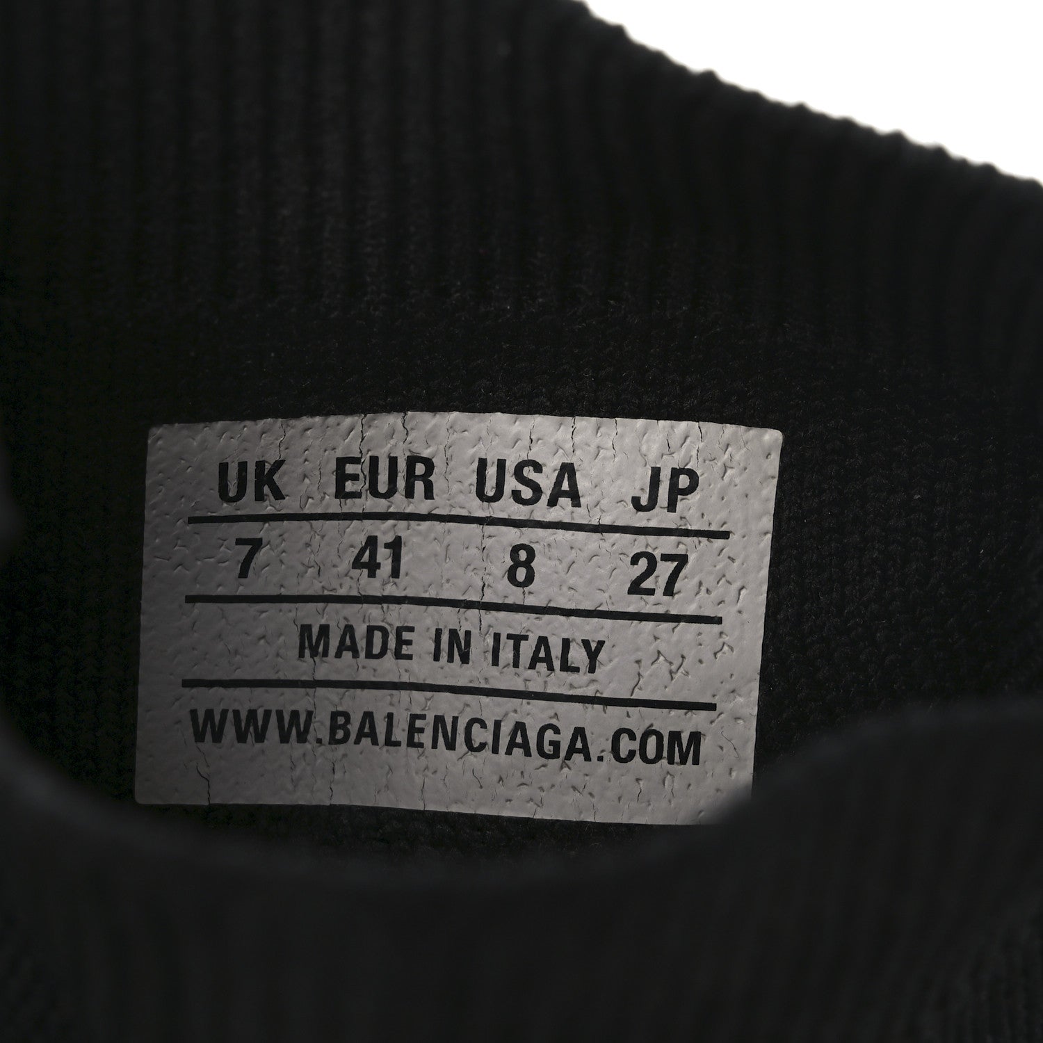 Balenciaga Neoprene Knit Womens Speed Graffiti Sneakers 41 Black White 8 of 8