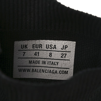 Balenciaga Neoprene Knit Womens Speed Graffiti Sneakers 41 Black White 8 of 8