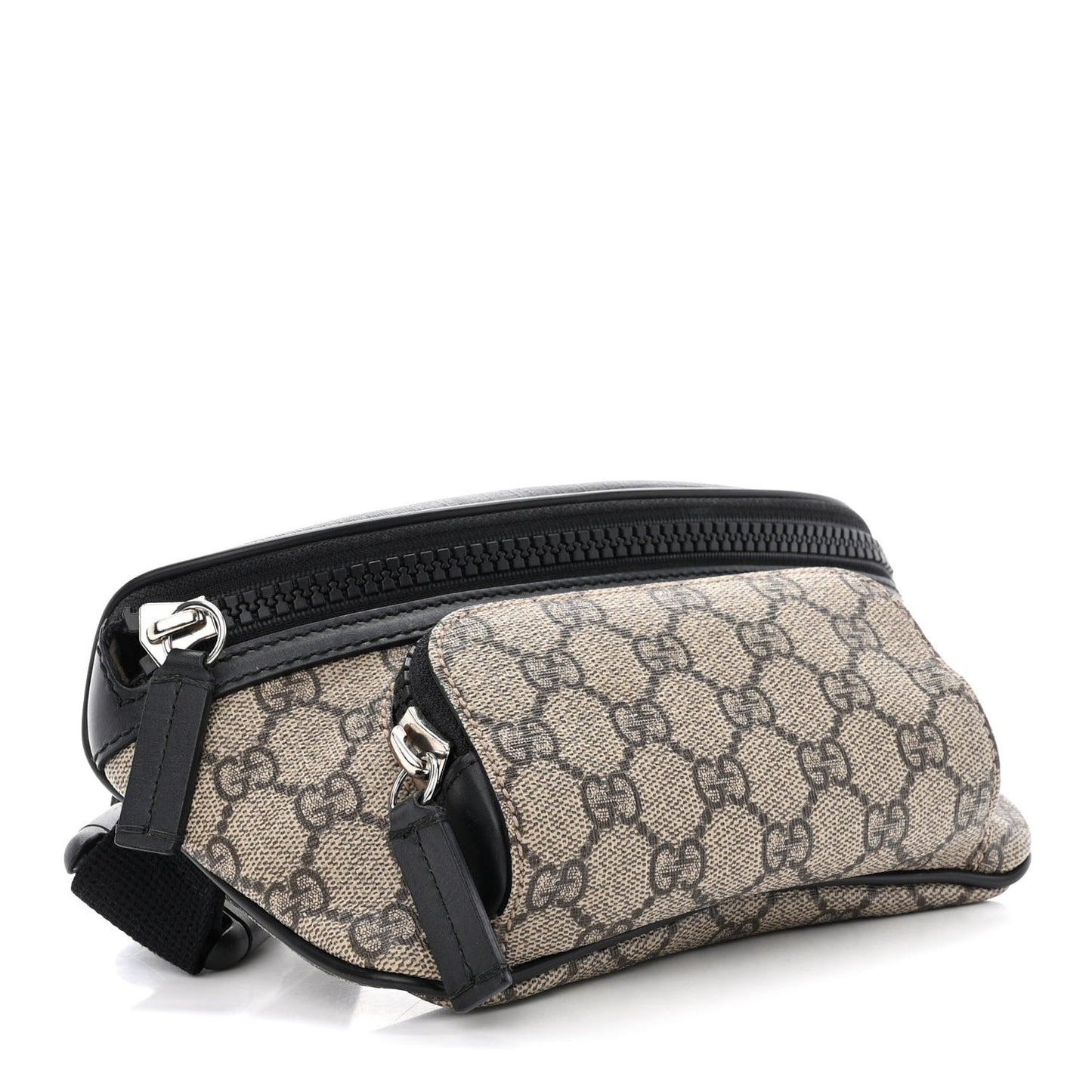 GG Supreme Monogram Belt Bag Black