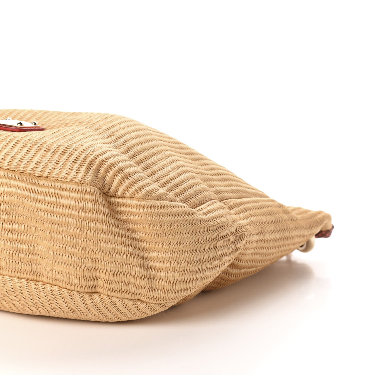 Jimmy Choo Raffia Snakeskin Sky Hobo Orange 9 of 10