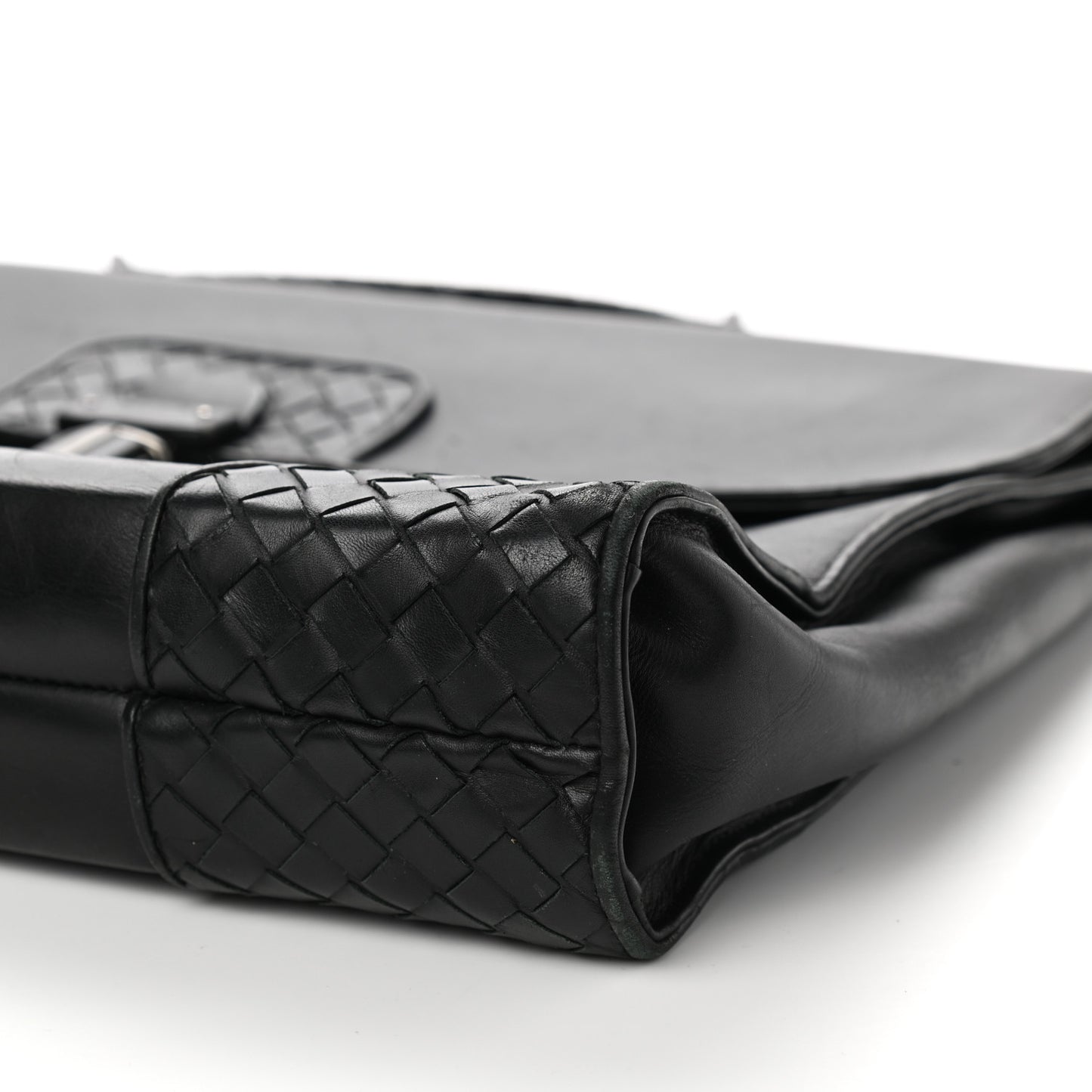 Nappa Intrecciato Briefcase Black