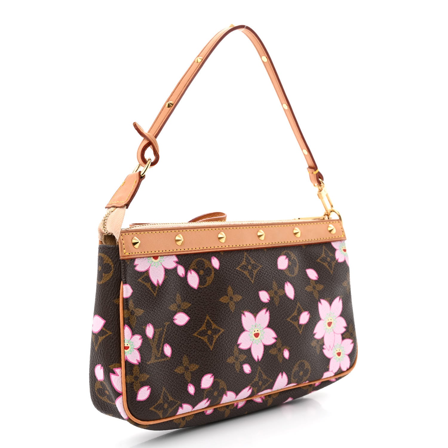 Louis Vuitton Monogram Cherry Blossom Pochette Accessories Brown 3 of 10