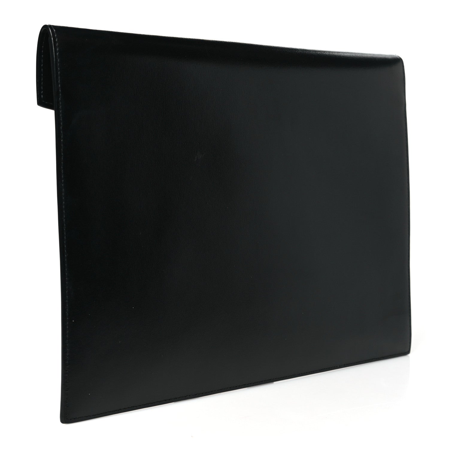 Saint Laurent Smooth Shiny Calfskin Monogram Uptown Baby Pouch Black 3 of 9