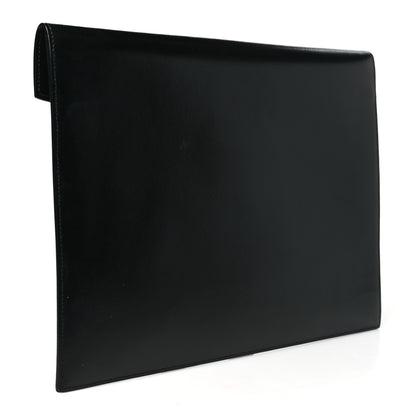 Saint Laurent Smooth Shiny Calfskin Monogram Uptown Baby Pouch Black 3 of 9