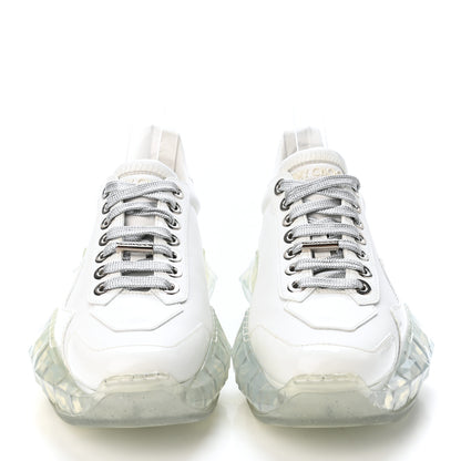 Jimmy Choo Calfskin Womens Diamond Low Top Sneaker 37 White 2 of 4
