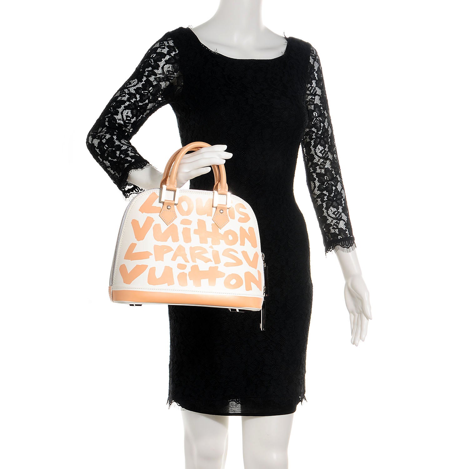 Louis Vuitton Graffiti Alma MM Peach 2 of 7