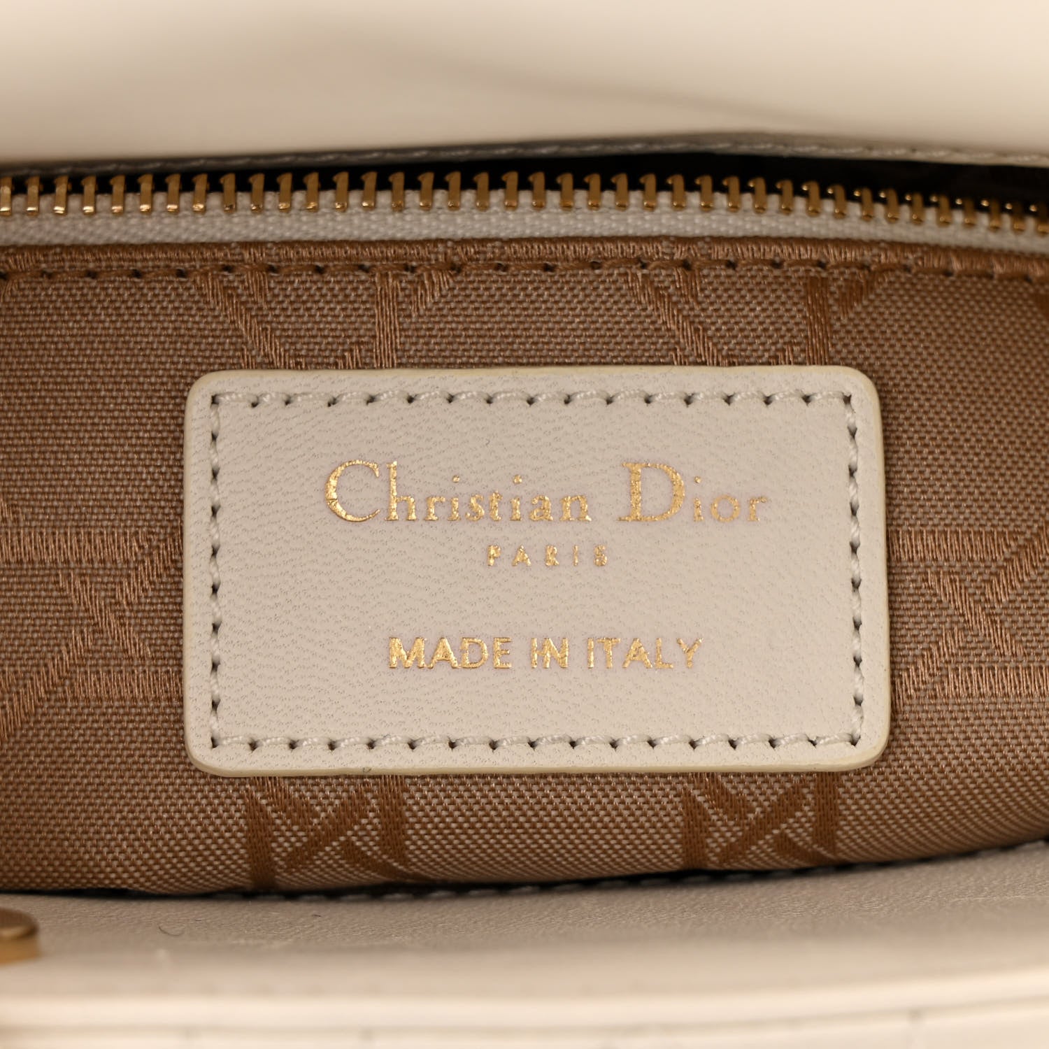 Christian Dior Lambskin Cannage Small My ABCDior Lady Dior White 6 of 11