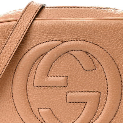 Gucci Pebbled Calfskin Small Soho Disco Bag Camelia 12 of 14