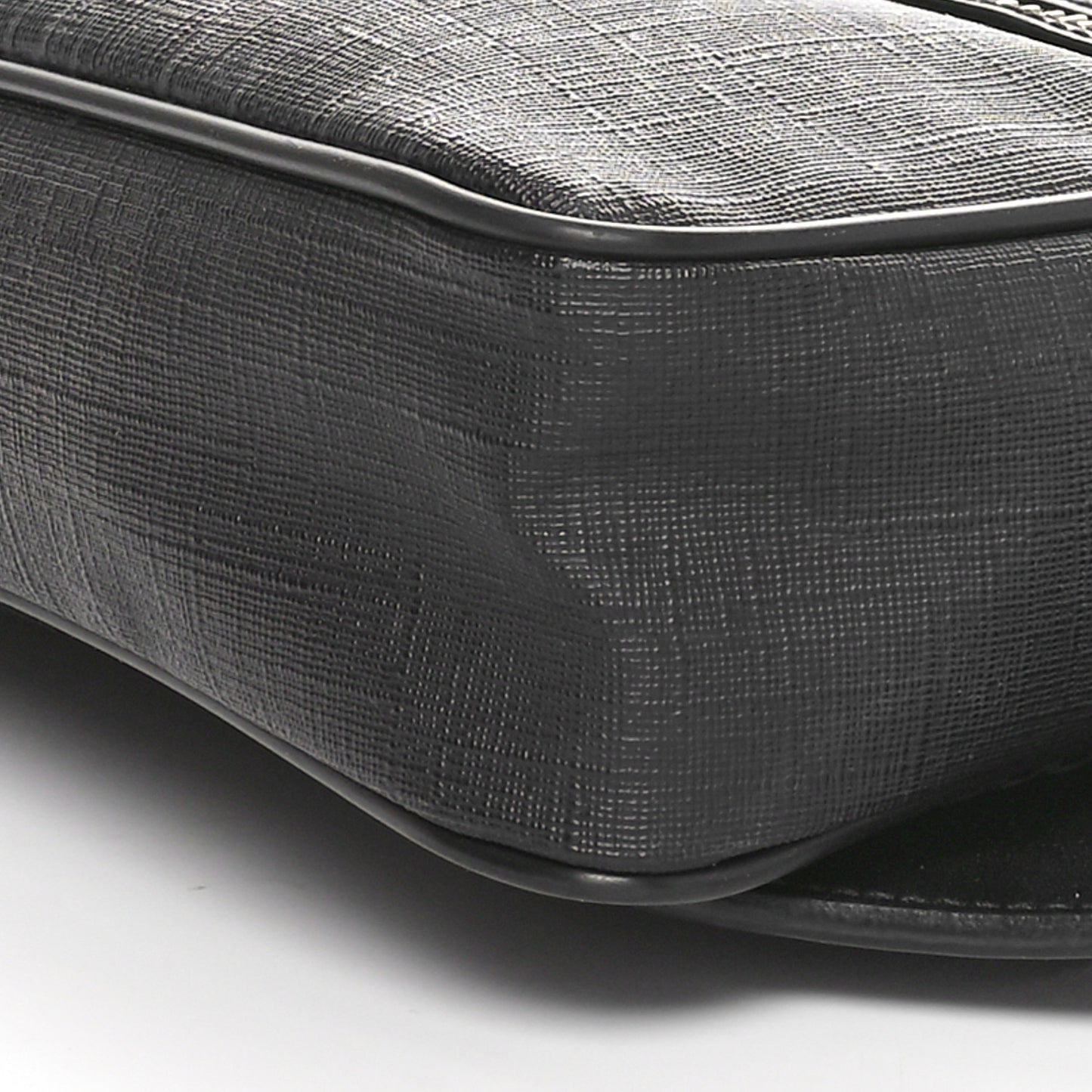 Soft GG Supreme Monogram Web Belt Bag Black Grey