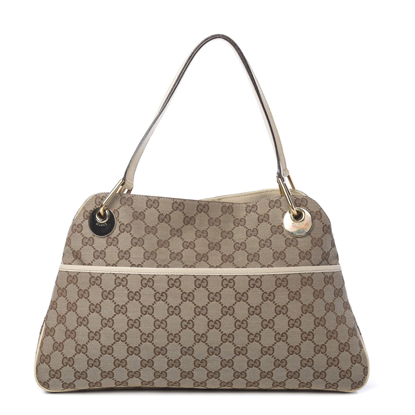 Monogram Medium Eclipse Shoulder Bag Off White