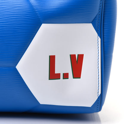 Louis Vuitton Epi World Cup Keepall 50 Blue 11 of 18
