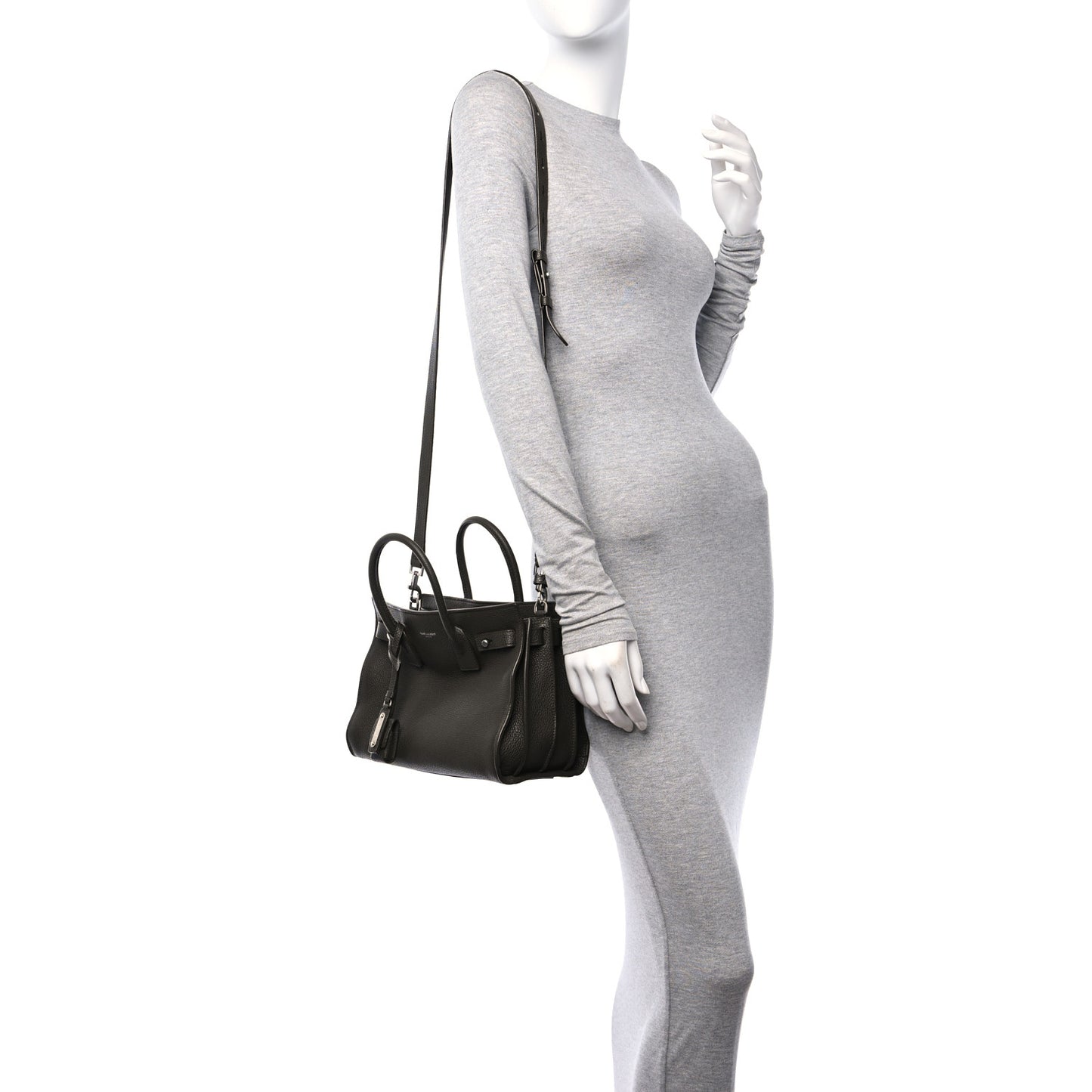 Grained Calfskin Baby Sac De Jour Souple Earth