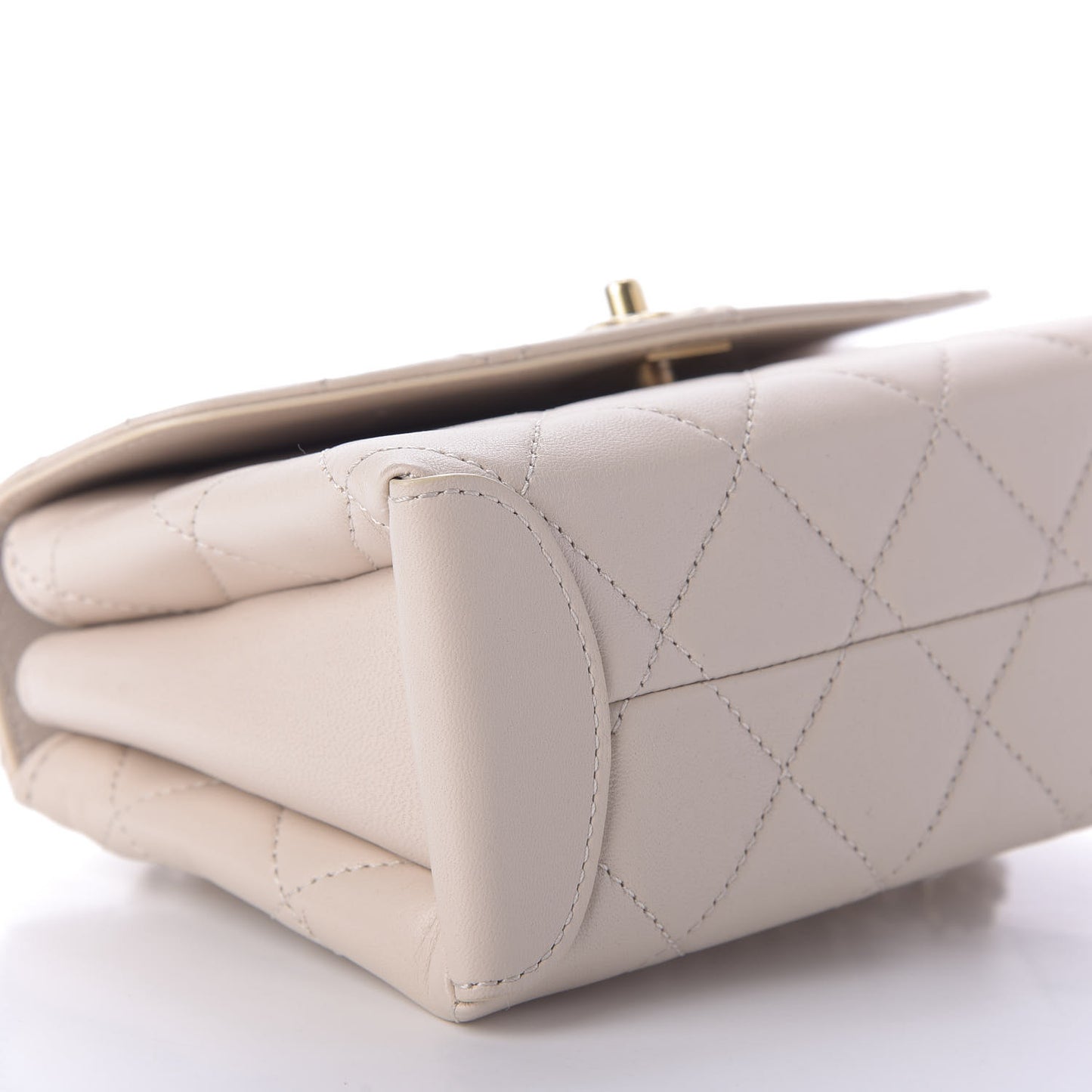Lambskin Quilted Mini Trendy Spirit Top Handle Flap Light Pink