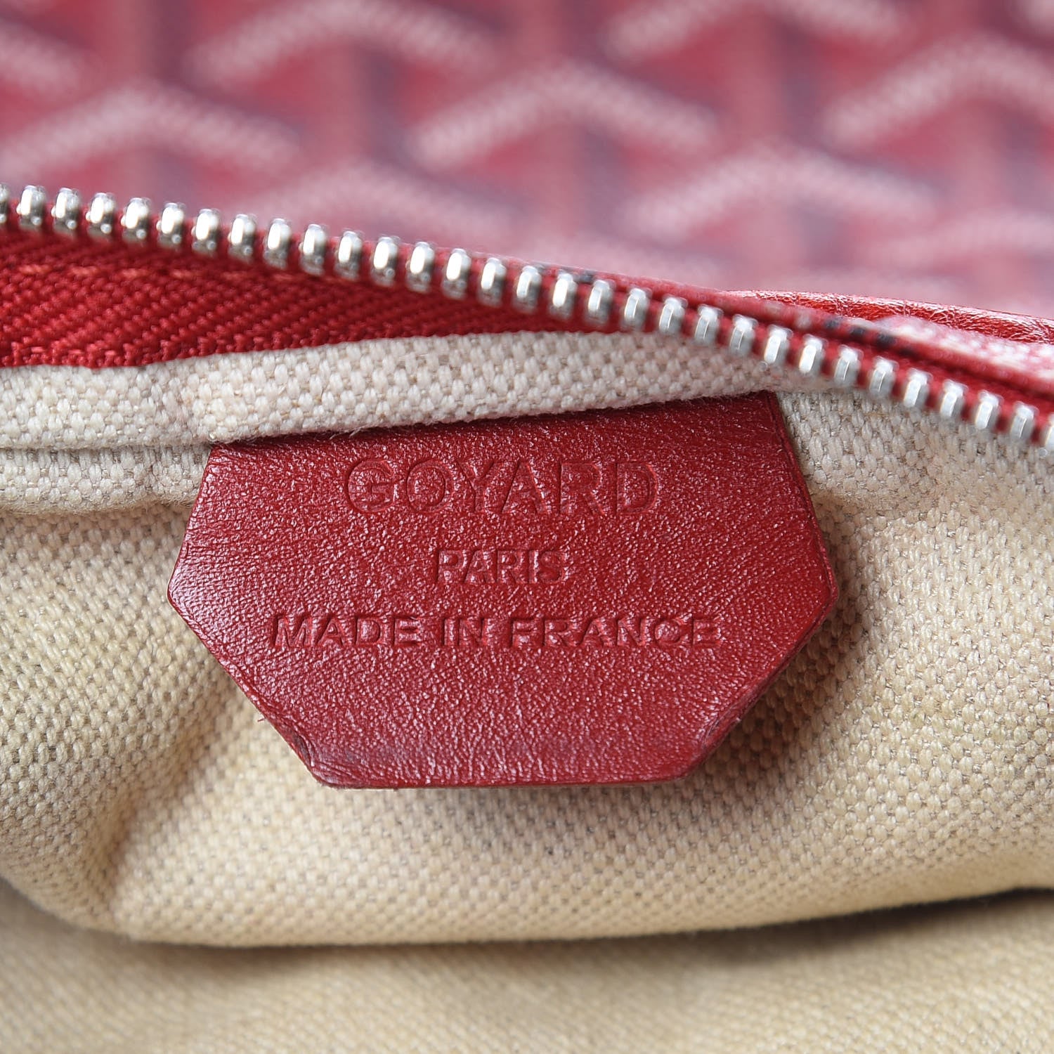 Goyard Goyardine Fidji Zip Hobo Red 6 of 14