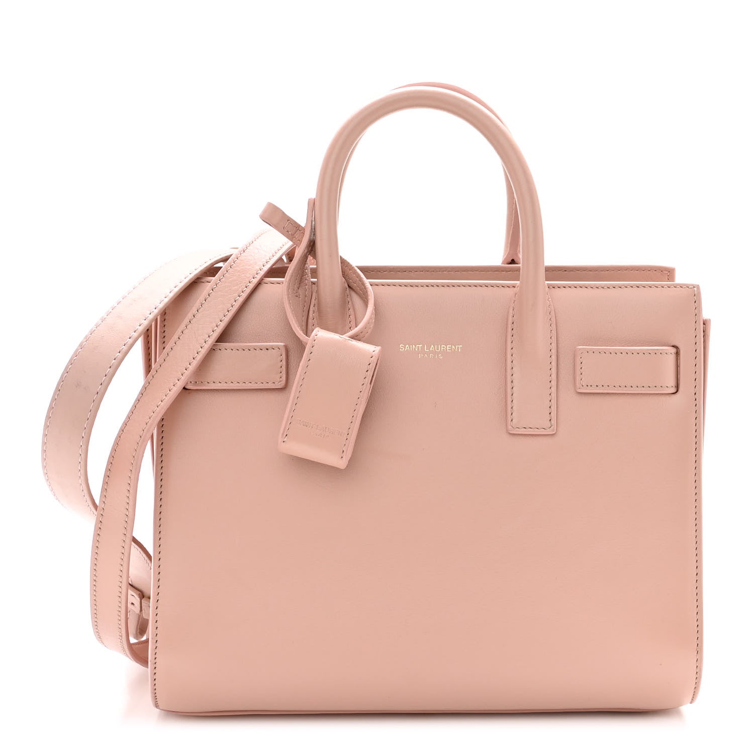 Saint Laurent Calfskin Nano Sac De Jour Pale Pink 1 of 9