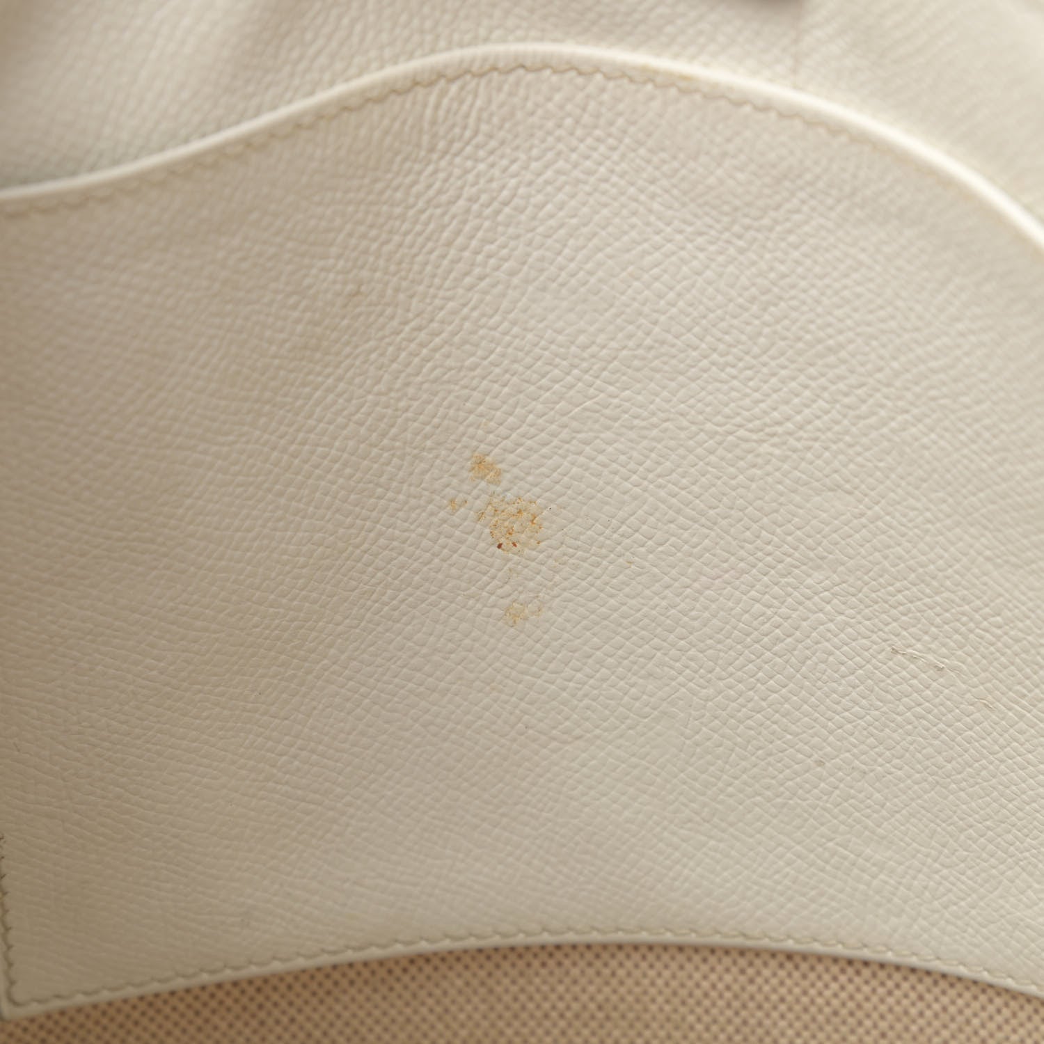 Hermes Toile Taurillon Clemence Evelyne PM Blanc White 13 of 18