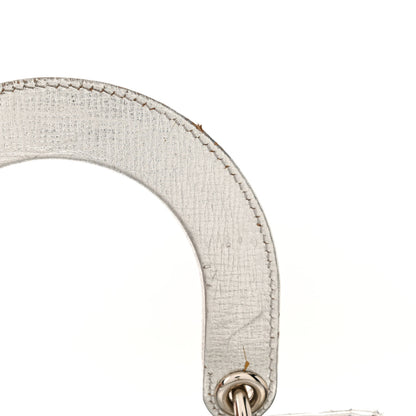Christian Dior Metallic Grained Calfskin Cannage Small Lucky Badges My Lady Dior Silver 12 of 16