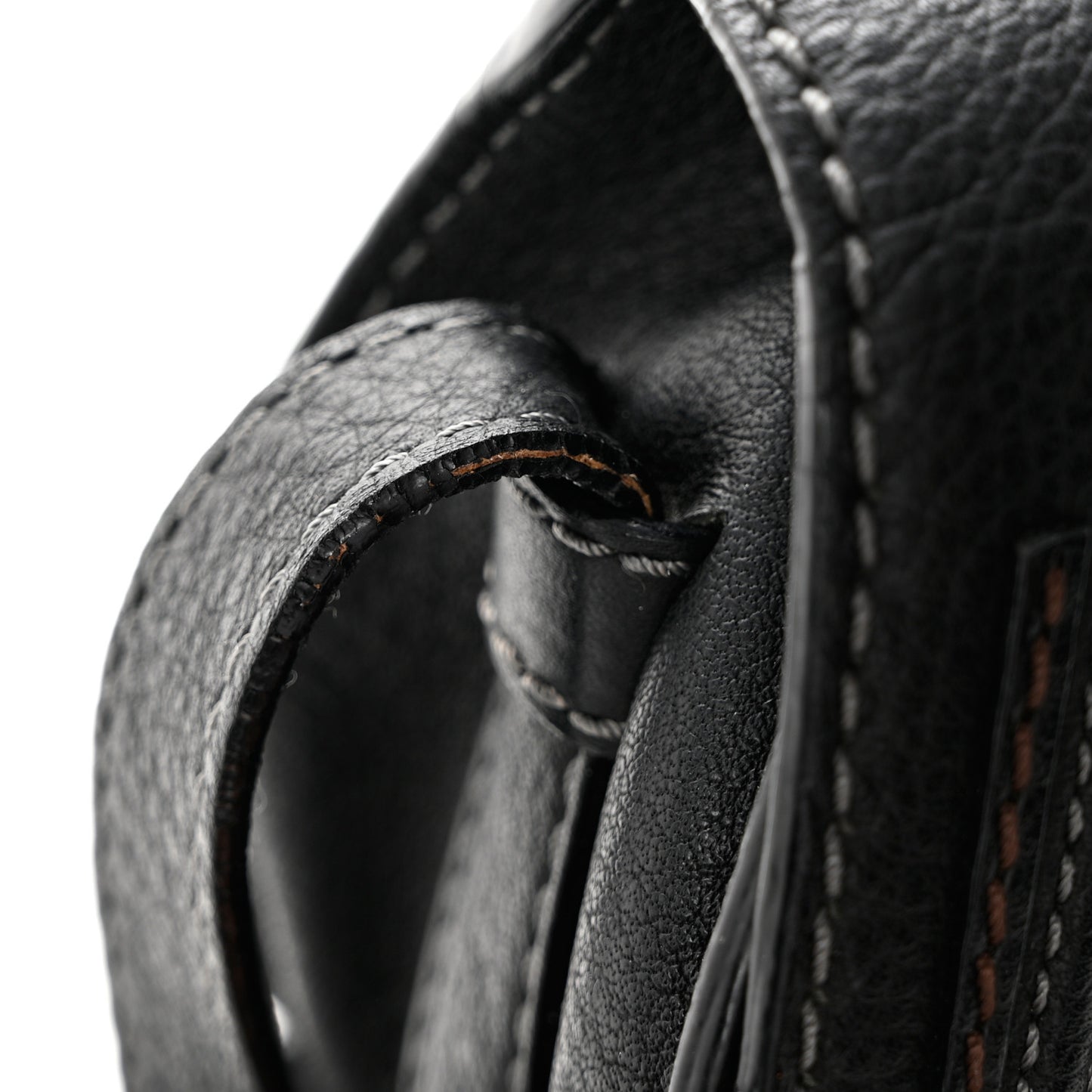 Calfskin Mini Marcie Round Crossbody Bag Black