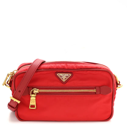 Prada Tessuto Nylon Mini Camera Crossbody Rosso 1 of 11