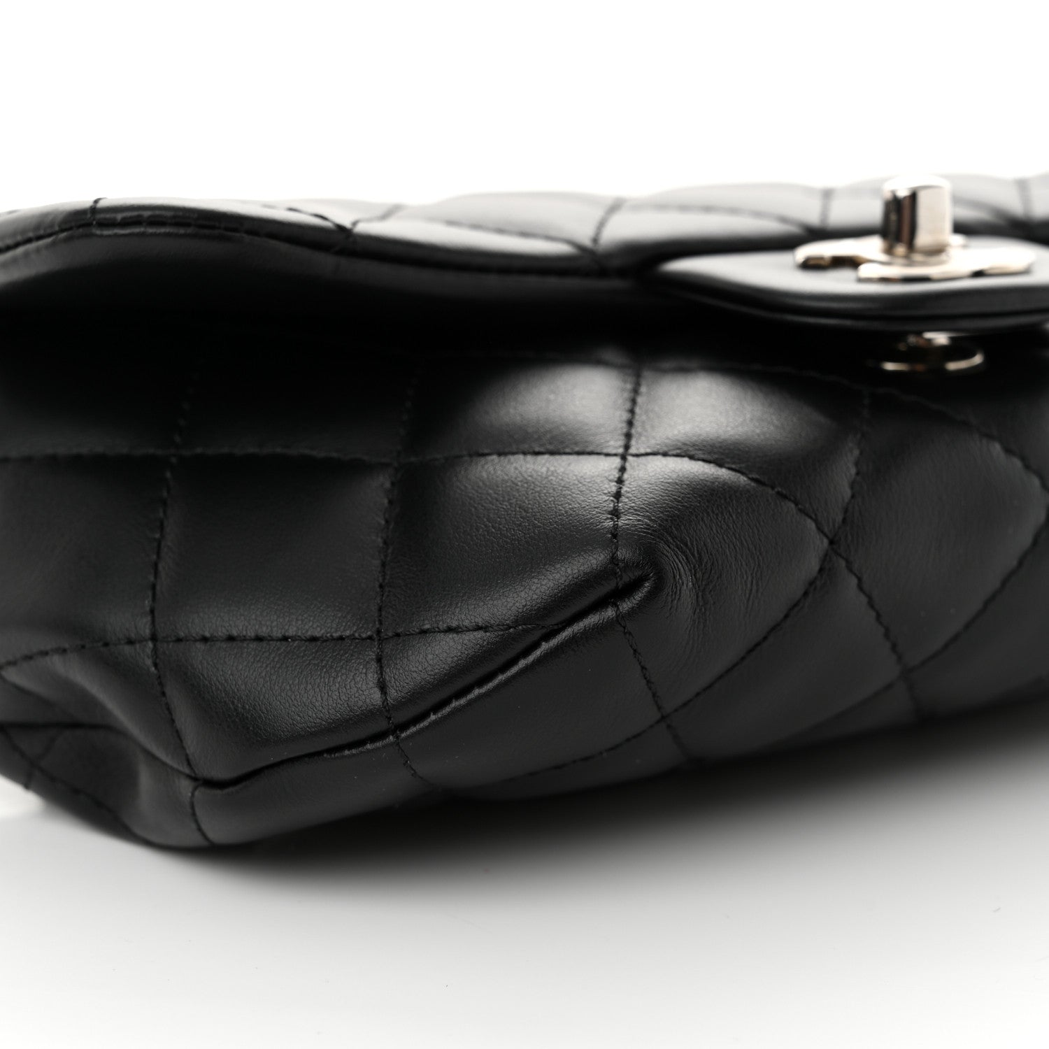 Chanel Calfskin Quilted CC Uniform Flap Belt Bag Black 10 of 11