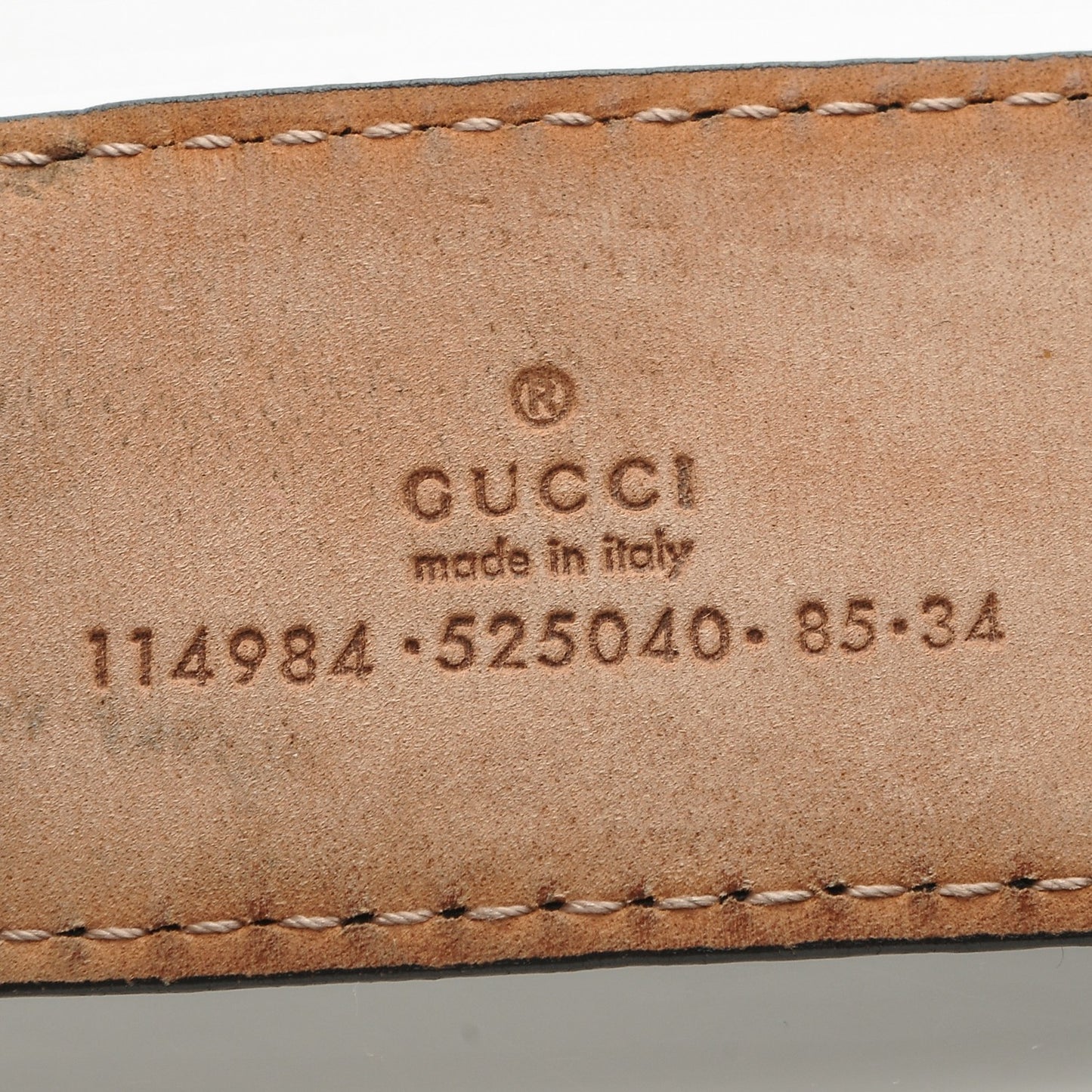 Guccissima Interlocking G Belt 85 34 Black