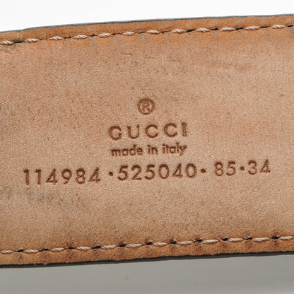 Gucci Guccissima Interlocking G Belt 85 34 Black 5 of 7