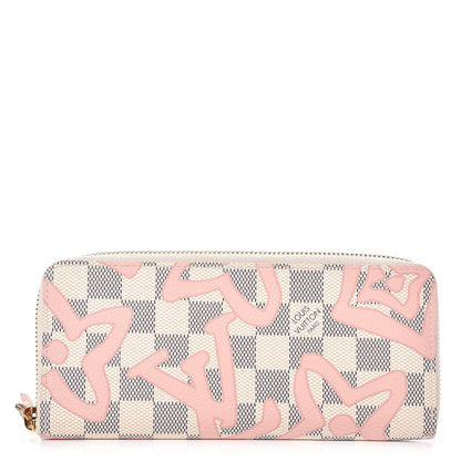 Louis Vuitton Damier Azur Tahitienne Clemence Wallet 1 of 8