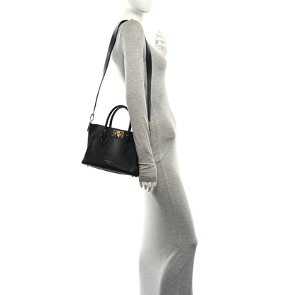 Louis Vuitton Calfskin Monogram On My Side PM Black 2 of 9